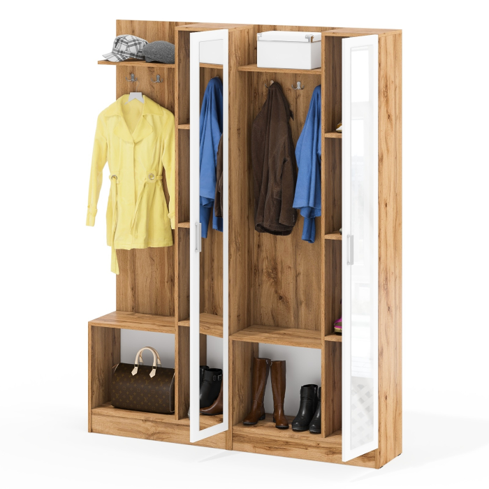 Прихожие, Прихожая РВК Камелия-8 с зеркалом комплект из двух штук