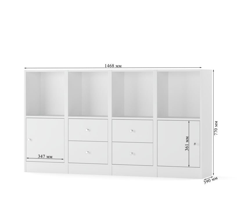 ТВ-тумбы, Комод Стеллаж Билли А1322