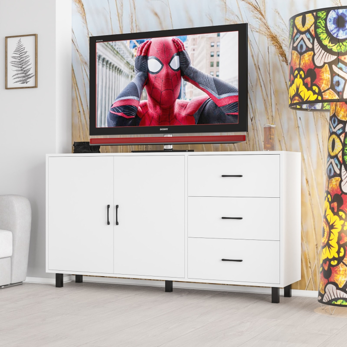 Комоды, Широкий тумба-комод с ящиками и дверками РВК 123-1604