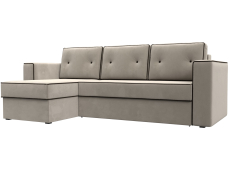 Диваны угловые в гостиную, Угловой диван Принстон левый угол, микровельвет