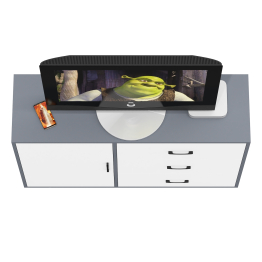 Комод-тумба три ящика и дверка РВК 122-1204