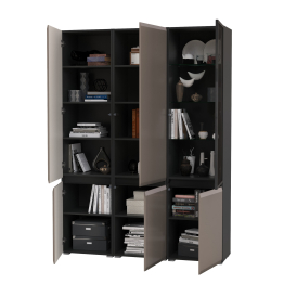 Набор шкафов в гостиную Сидней из двух шкафов 13.200 и одного шкаф-витрины 13.201