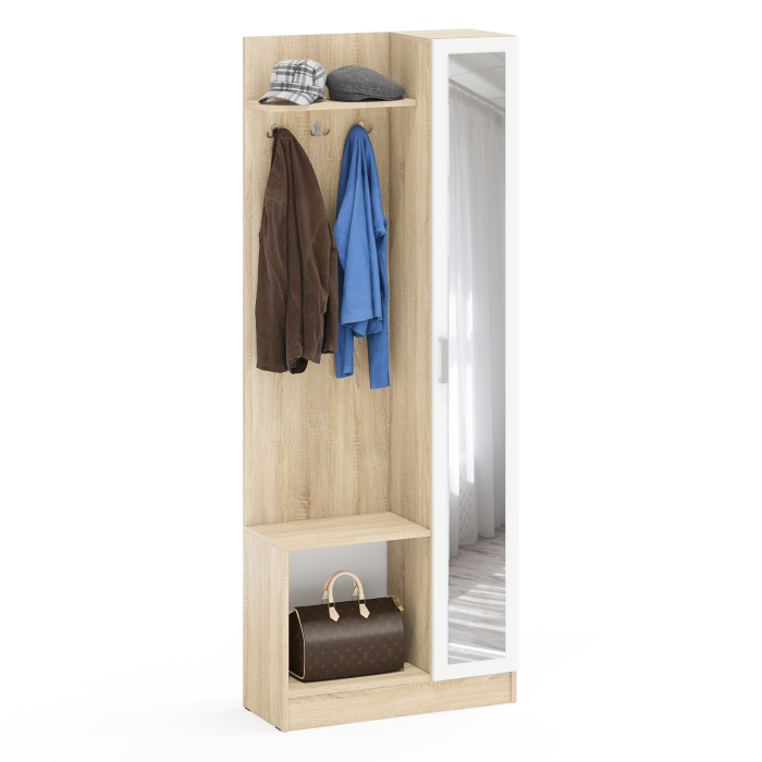 Прихожие, Прихожая с зеркалом в маленькую прихожую РВК Камелия-8