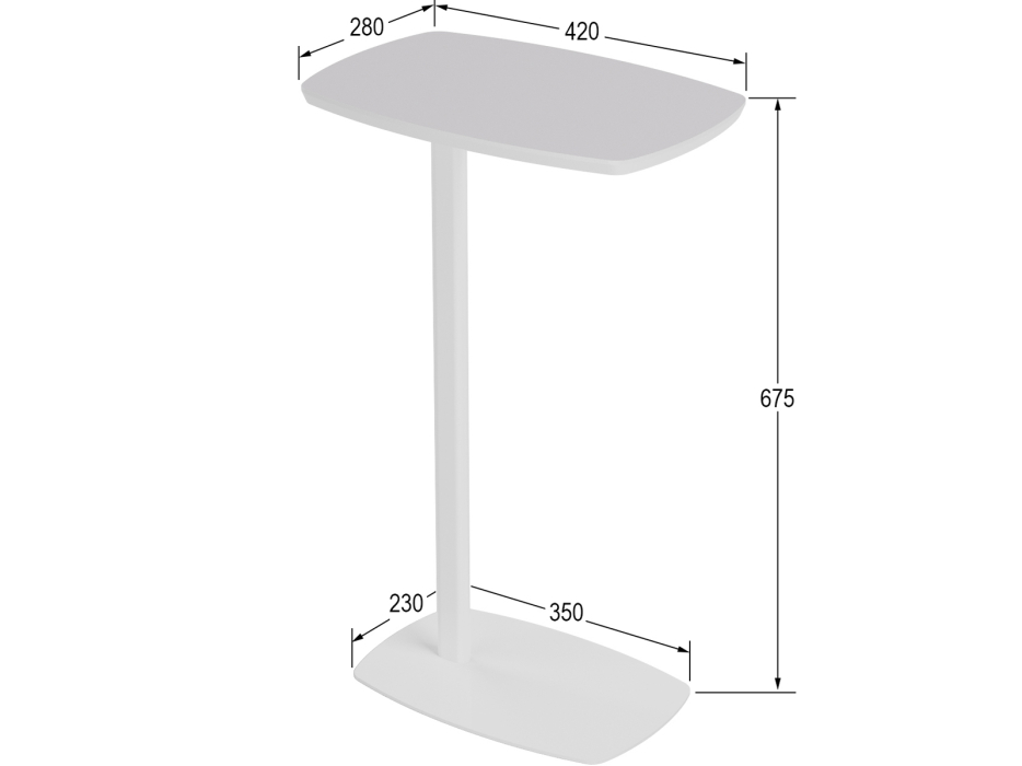 Журнальные столики, Придиванный стол Калифорния ДЕЙ колор