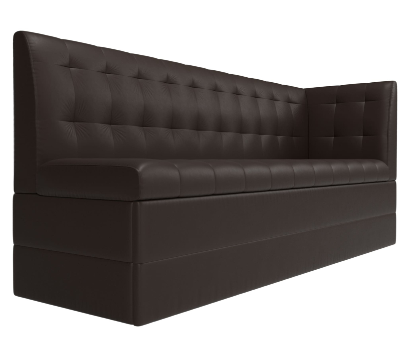 Диваны прямые, Диван кухонный Бриз с углом, эко кожа, правый угол