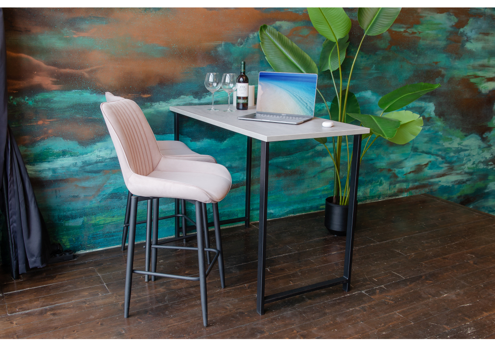 Стулья, Барный стул Седа велюр (опоры черные)