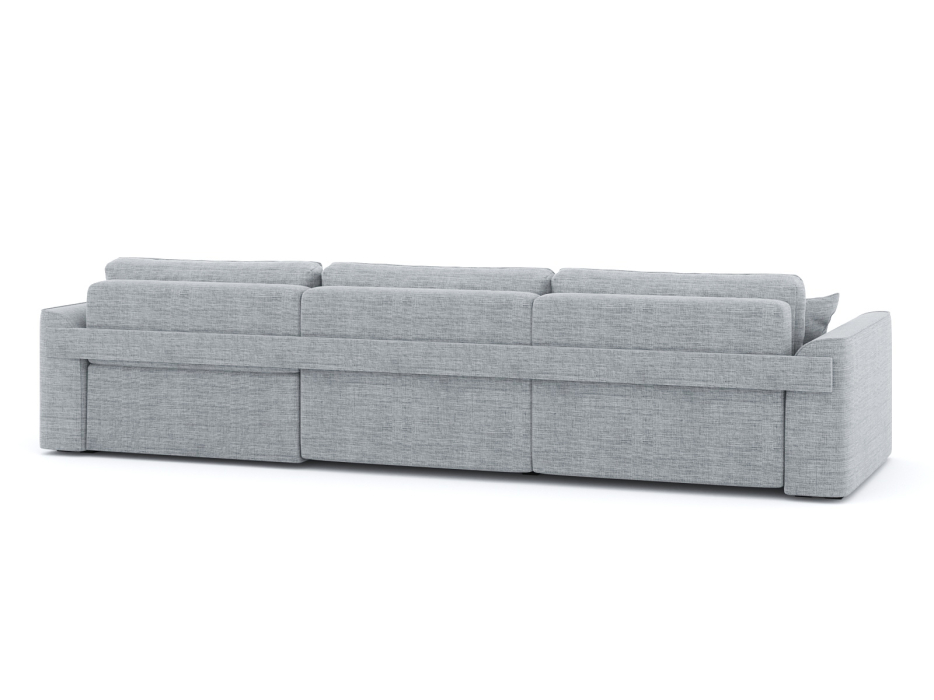 Диваны угловые в гостиную, Диван-кровать угловой Рафаэль 3 секции еврокнижка НПБ, рогожка Люкс