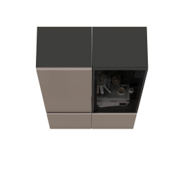 Сидней Шкаф-пенал с дверками и шкаф-витрина 13.201