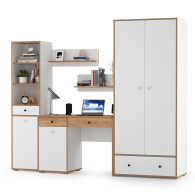 Офисная мебель, Мебельная стенка в молодёжную комнату Вуди № 23 