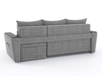 Диван-кровать угловой Дубай Майами еврокнижка трехсекционная, рогожка