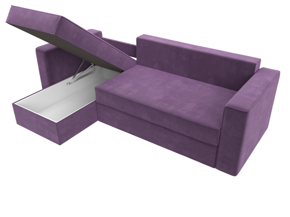 Диваны угловые в гостиную, Угловой диван Принстон левый угол, микровельвет