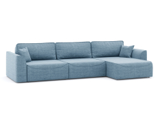 Диваны угловые в гостиную, Диван-кровать угловой Рафаэль 3 секции еврокнижка НПБ, рогожка Люкс