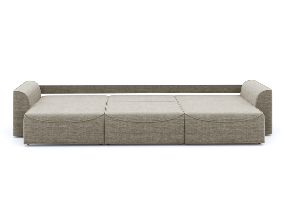 Диваны угловые в гостиную, Диван-кровать угловой Рафаэль 3 секции еврокнижка НПБ, рогожка Люкс