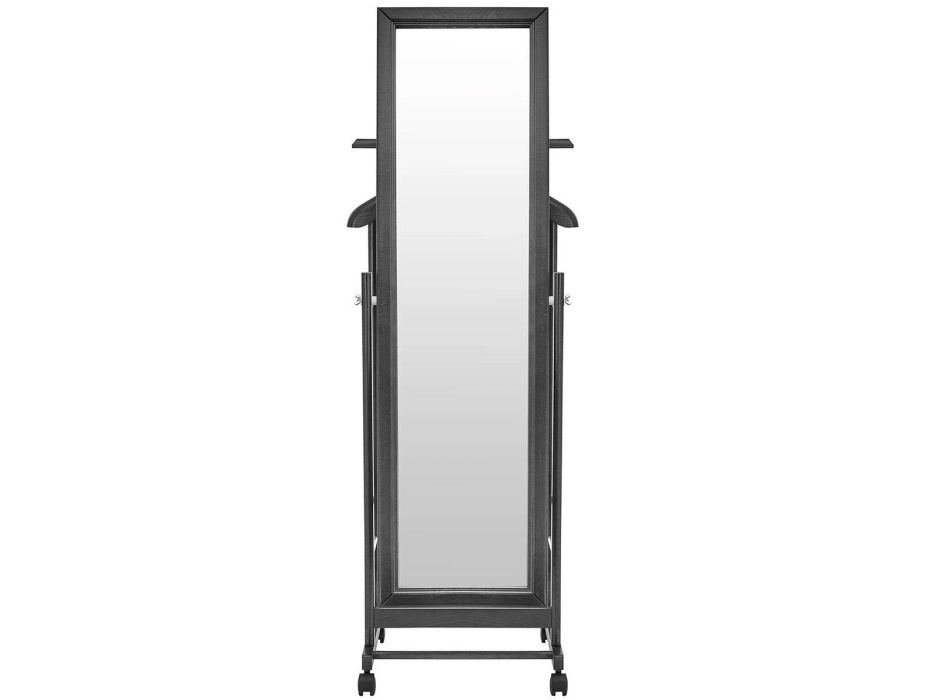 Напольные, Вешалка костюмная с зеркалом на колесах Мебелик В 24Н