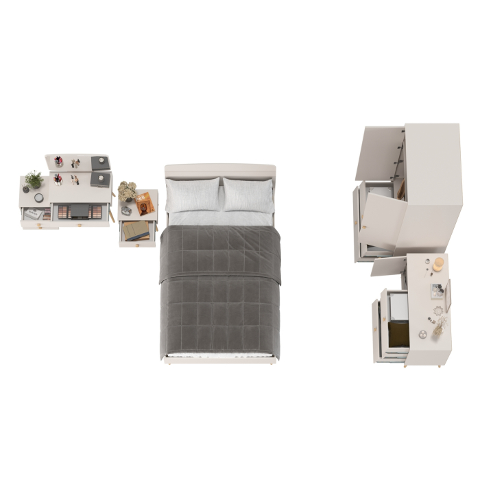 Спальные гарнитуры, Мебель для спальни Афина с кроватью 1200