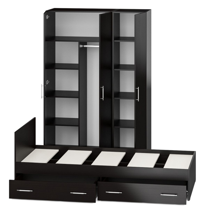 Спальные гарнитуры, Спальный гарнитур № 1 Стандарт с кроватью 900 с ящиками