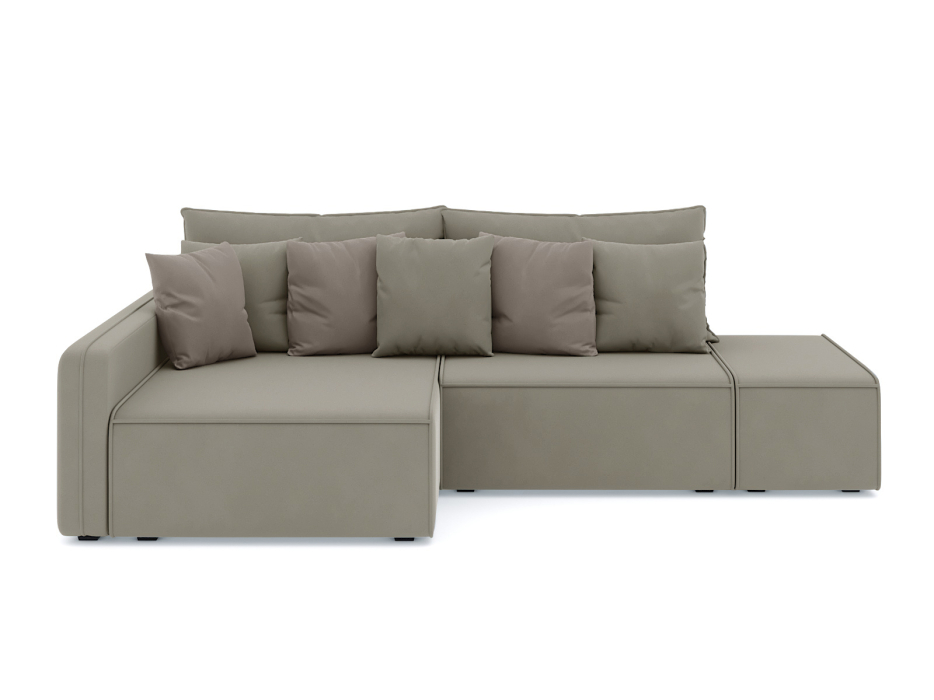 Диваны угловые в гостиную, Диван-кровать угловой Портленд еврокнижка НПБ, велюр