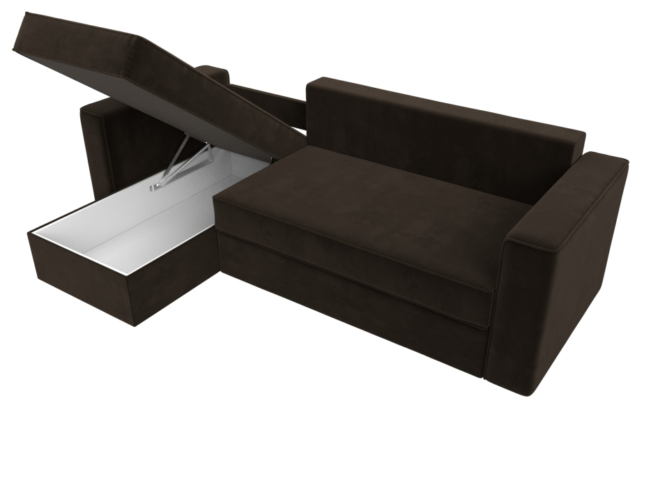 Диваны угловые в гостиную, Угловой диван Принстон левый угол, микровельвет