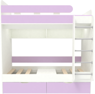 Для подростков, Двухъярусная кровать Юниор 5 80x160 Белый