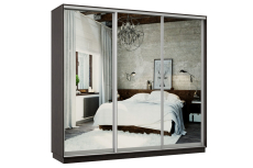 Шкафы-купе 3-х дверные, Шкаф-купе Премьер Лайт 59 (01;01;01) трехдверный