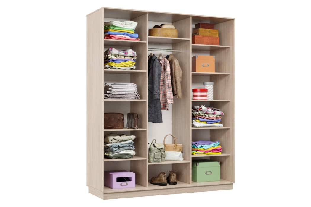 Шкафы-купе 3-х дверные, Шкаф-купе Премьер Лайт 32 (02;02;02) трехдверный