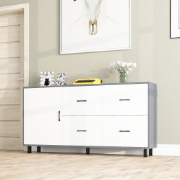 Комод широкий с дверкой и ящиками РВК 125-1704