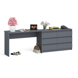 Стол письменный МСП-1200 с широким комодом 1200-6 Мори