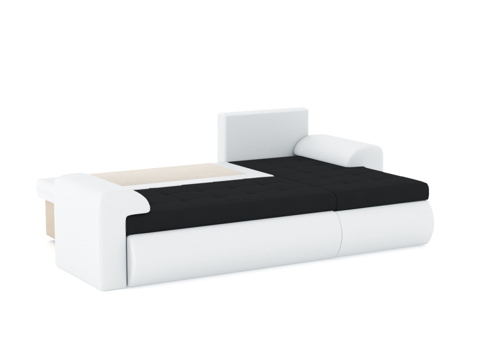 Диваны угловые в гостиную, Диван-кровать угловой Кормак с подлокотниками, велюр+кож.зам.