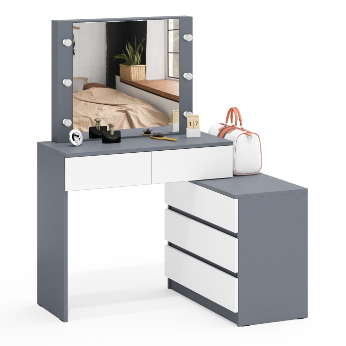 С зеркалом, Туалетный столик с подсветкой 110