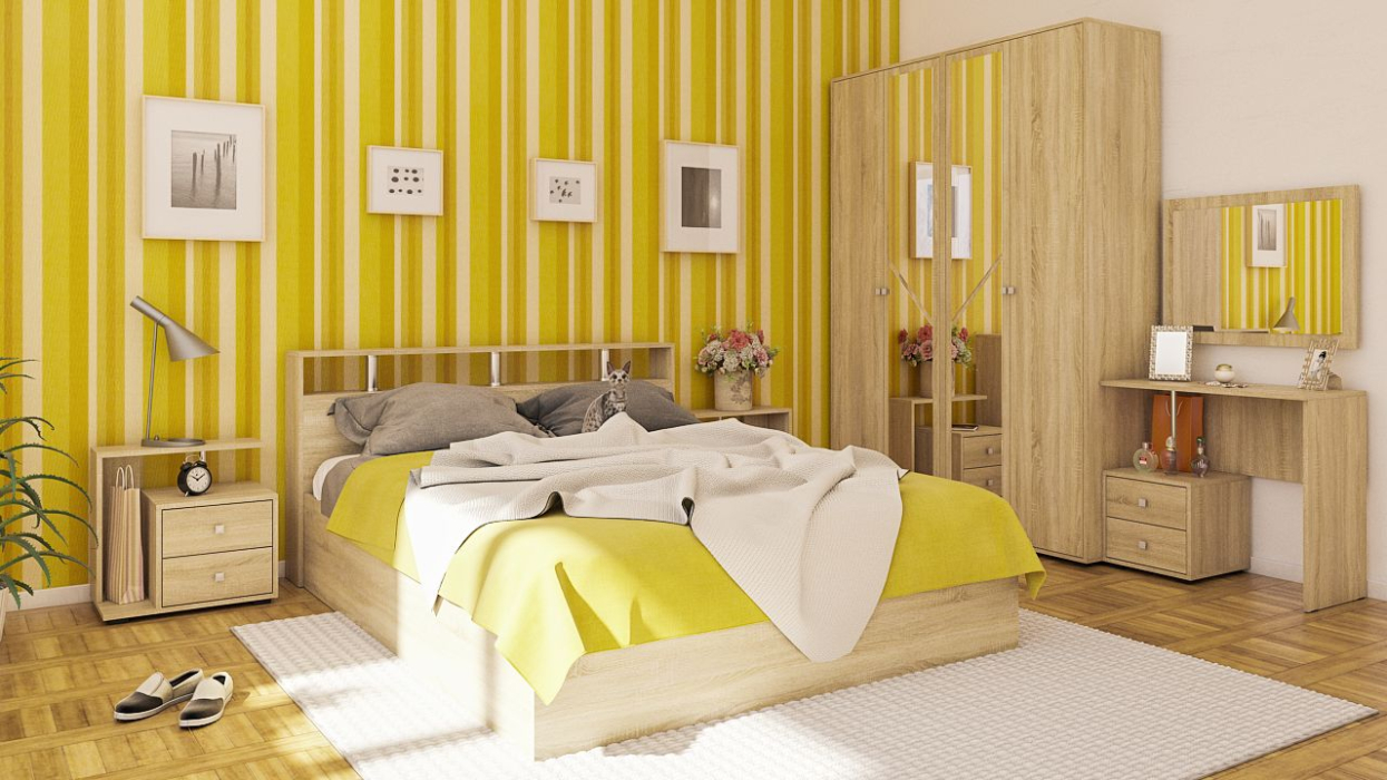 Спальные гарнитуры, Спальный гарнитур Камелия №2