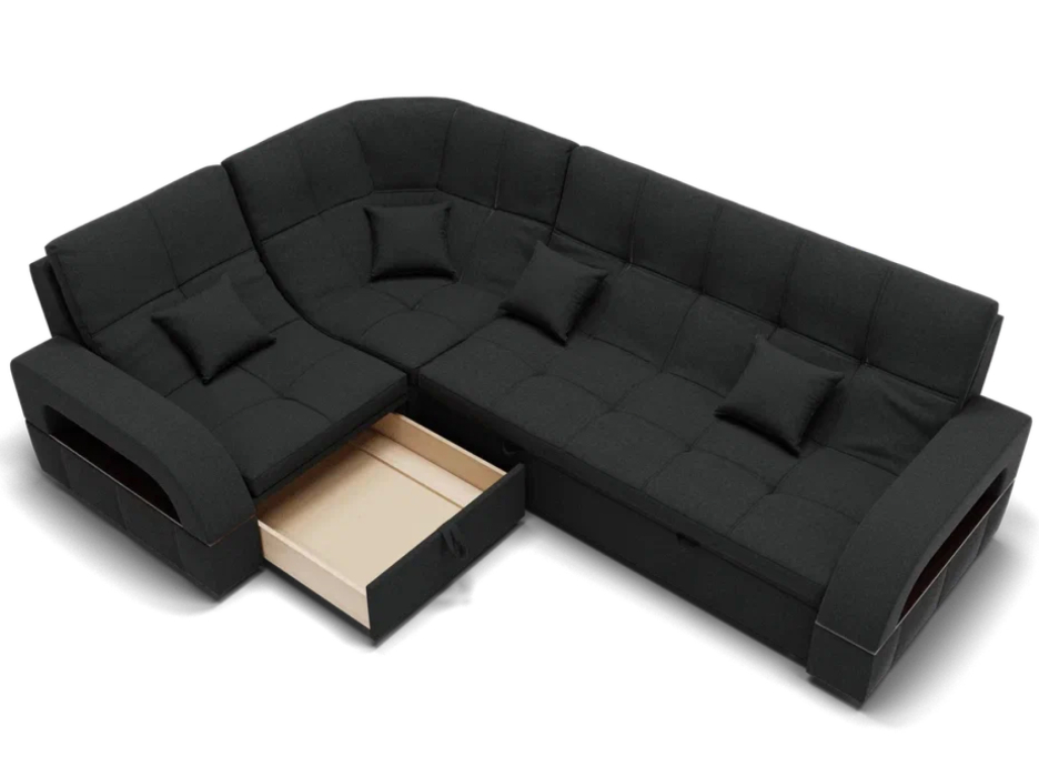 Диваны угловые в гостиную, Модульный диван Майами-3,микровелюр,антивандальная и водостойкая ткань,венеция