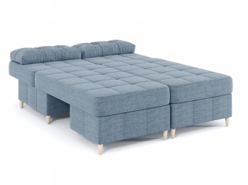 Диван-кровать угловой Оливер Люкс 2 еврокнижка-трансформер, рогожка Люкс