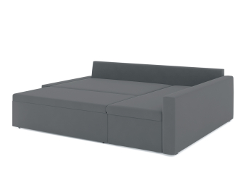 Диван-кровать угловой Фрихетен дельфин, велюр