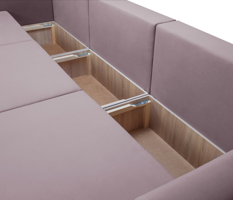 Диваны еврокнижки, Диван кровать прямой модульный Мэдисон, велюр