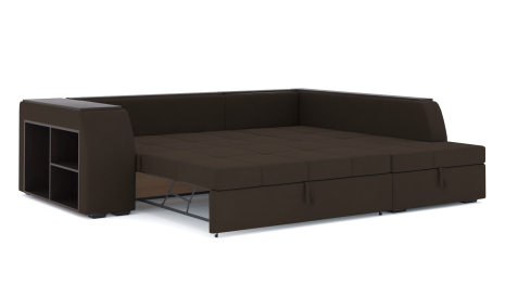 Диван-кровать угловой Брюссель дельфин, велюр