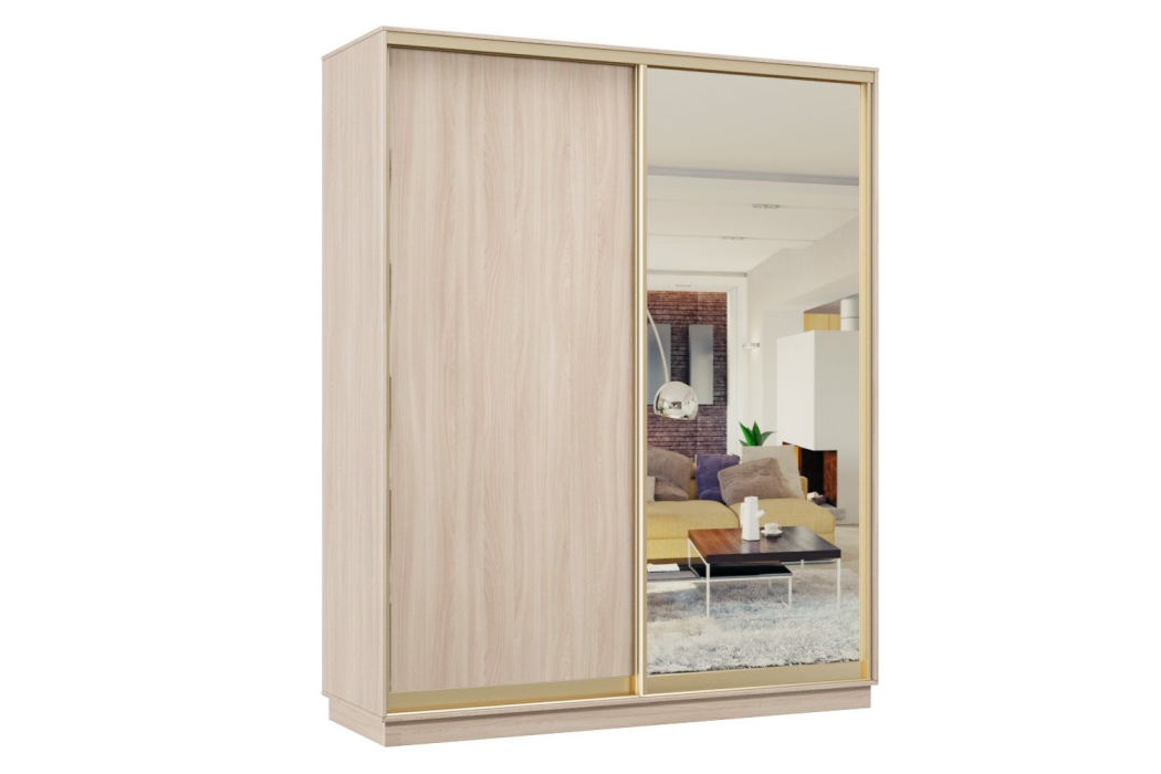 Шкафы-купе, Шкаф-купе Премьер 22 Ясень шимо светлый