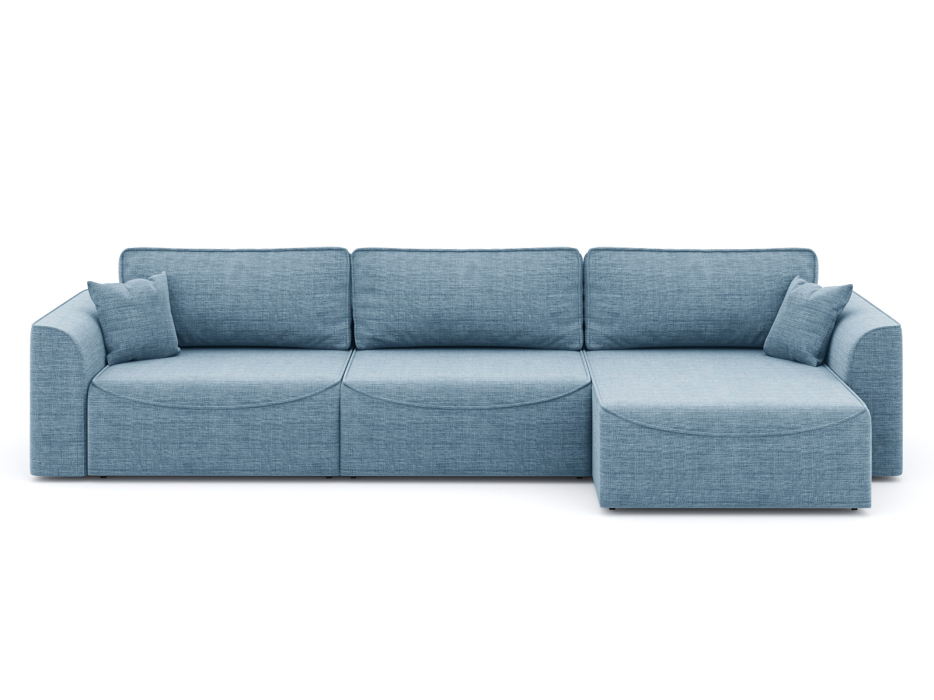 Диваны угловые в гостиную, Диван-кровать угловой Рафаэль 3 секции еврокнижка НПБ, рогожка Люкс