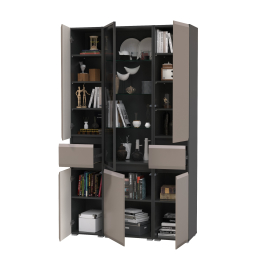 Шкаф с ящиком 2 штуки Сидней и шкаф-витрина Сидней 13.201