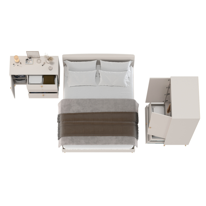 Спальные гарнитуры, Спальня Афина СП-04 кровать 1600 с комодом и 2-х дверным шкафом для одежды