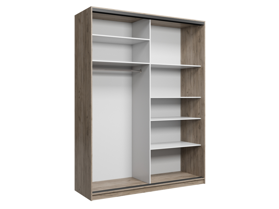 Шкафы-купе, Шкаф купе 2-х дверный АЙСБЕРГ ЛОФТ 180 +зеркало