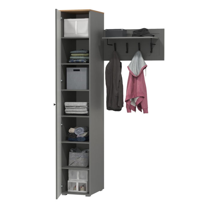 Прихожие, Шкаф-пенал с вешалкой для верхней одежды Остин