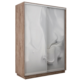 Шкаф-купе Экспресс 2-х дверный Фотопечать Шелк Стекла 140х45х220