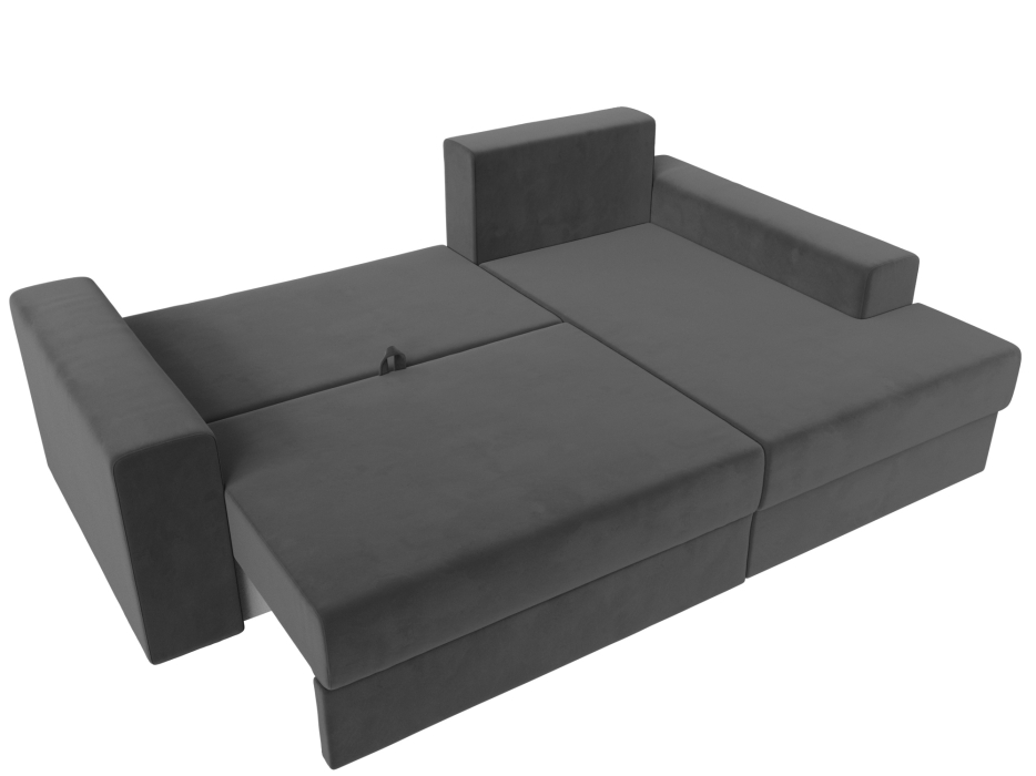 Диваны угловые в гостиную, Угловой диван Майами правый угол, велюр