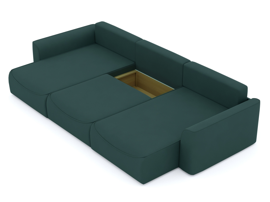 Диваны угловые в гостиную, Диван-кровать П-образный Рафаэль еврокнижка НПБ, велюр