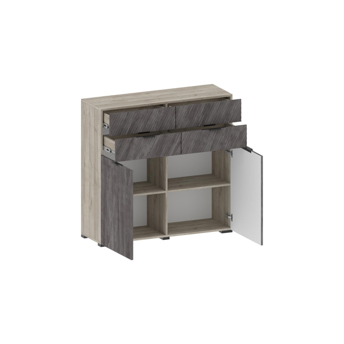 Тумбы, Тумба Шаде ТБ-3413, дуб серый, черный ясень