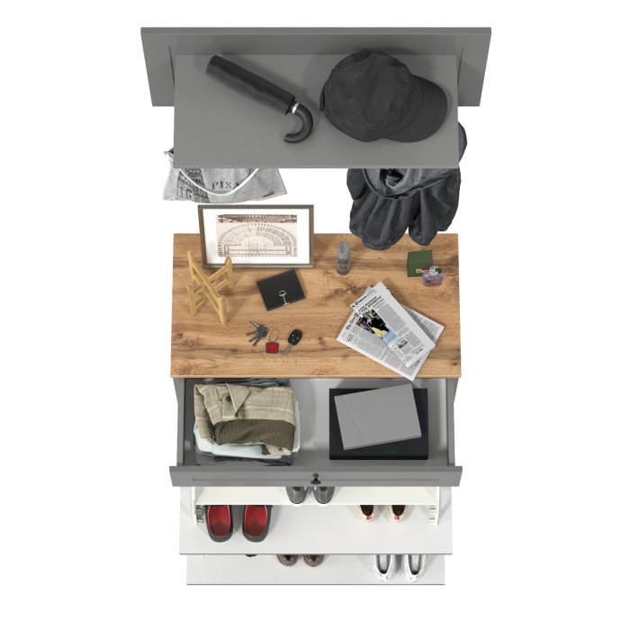 Прихожие, Обувница с вешалкой для верхней одежды Остин