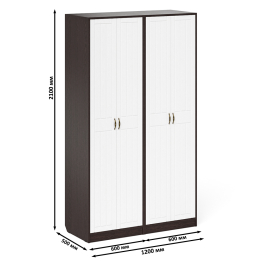 Два шкафа для прихожей П-6 МДФ фрезеровка прованс