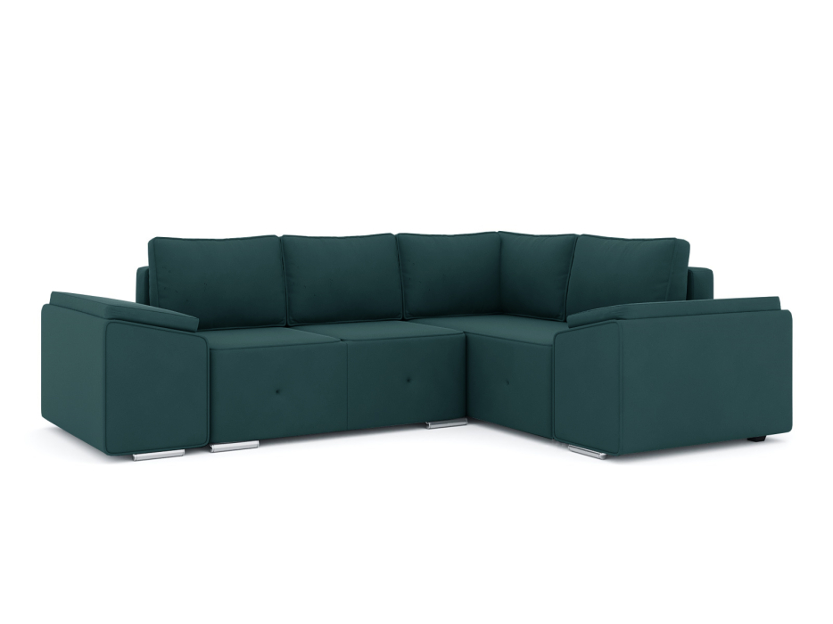 Диваны угловые в гостиную, Диван-кровать угловой Хавьер 1 ПБ еврокнижка, велюр