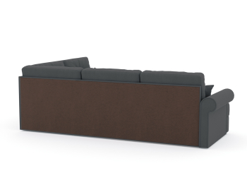 Диван-кровать угловой Мирта дельфин, велюр