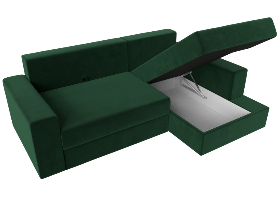 Диваны угловые в гостиную, Угловой диван Майами правый угол, велюр